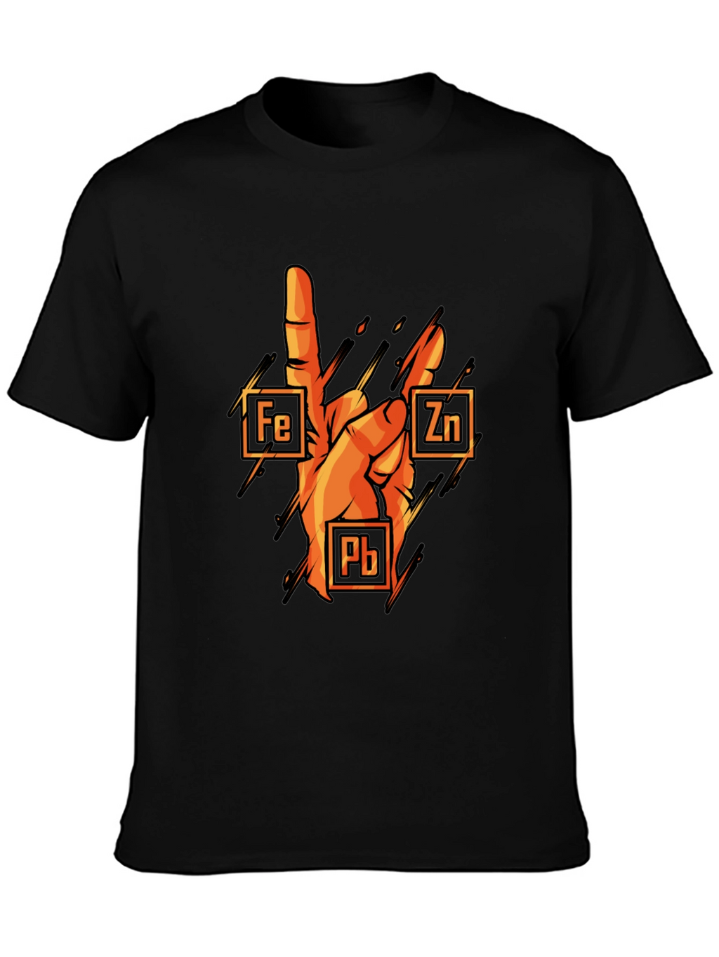 Rock On Chemistry T-Shirt: Iron Zinc Lead