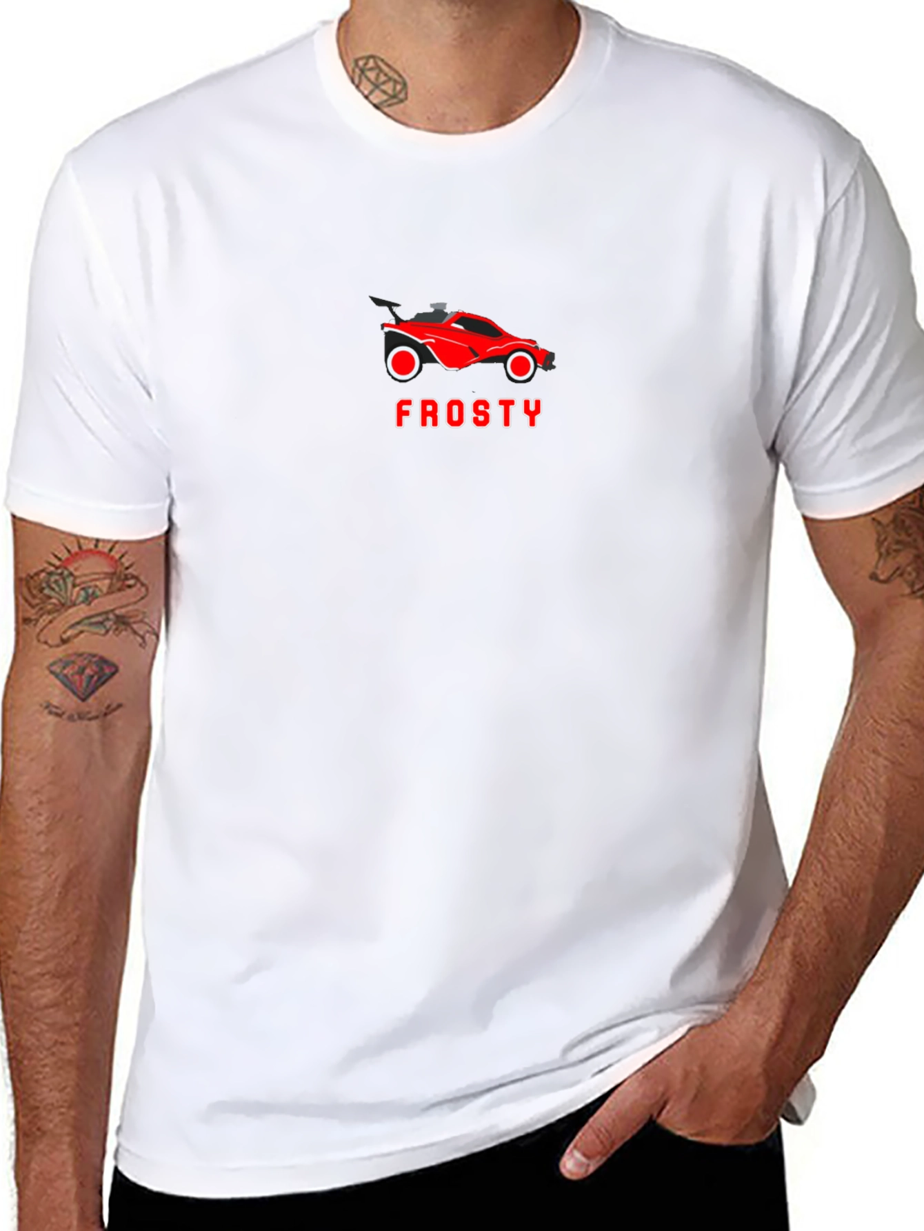 Frosty Rocket League Car Graphic Tee - Black
