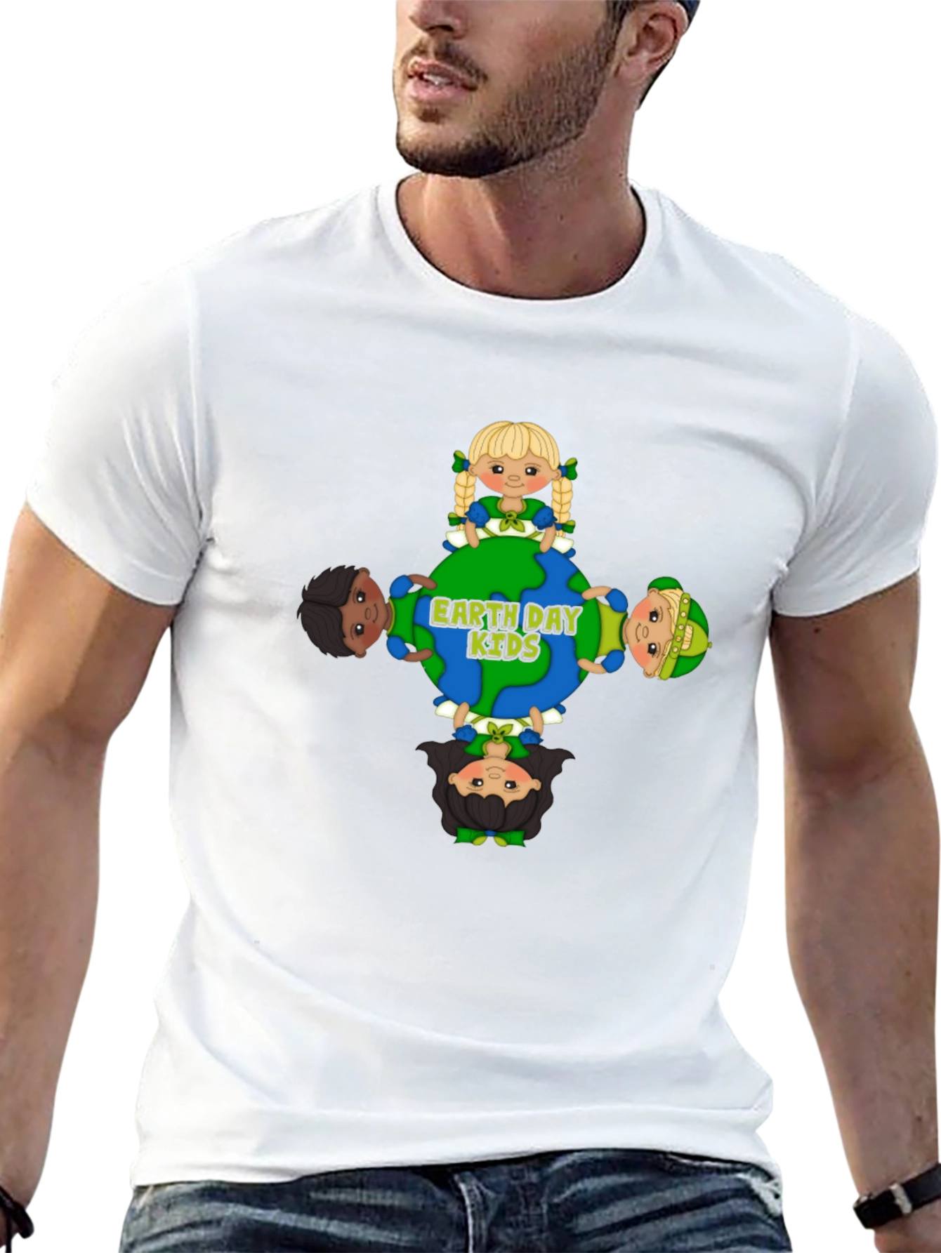 Earth Day Kids Graphic Tee - Black Unisex T-Shirt
