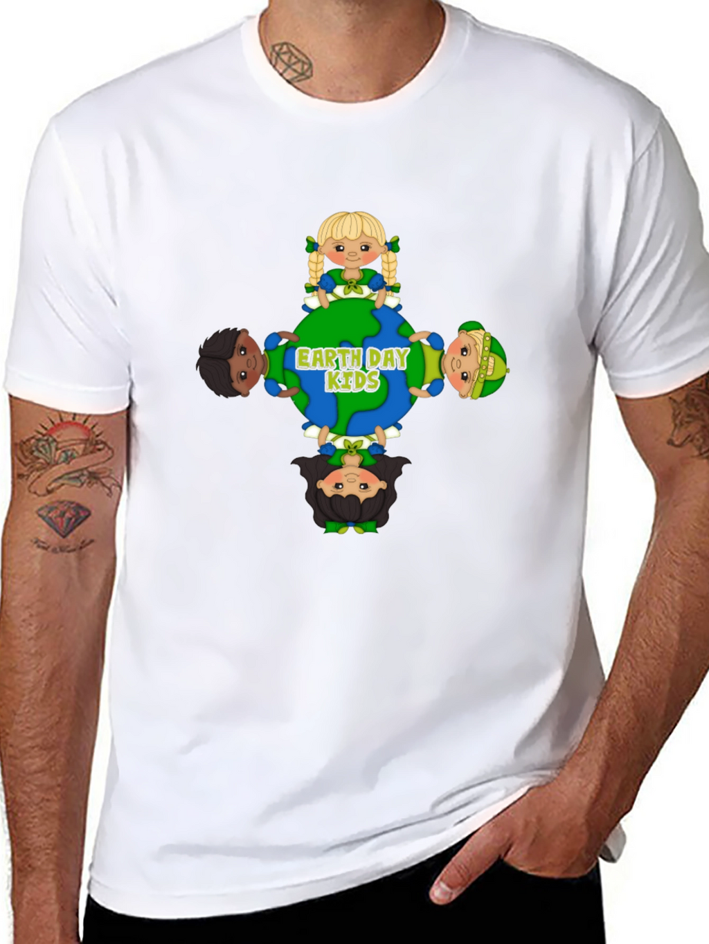 Earth Day Kids Graphic Tee - Black Unisex T-Shirt