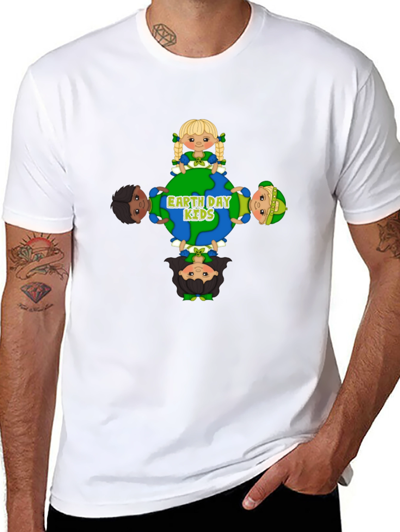 Earth Day Kids Graphic Tee - Black Unisex T-Shirt