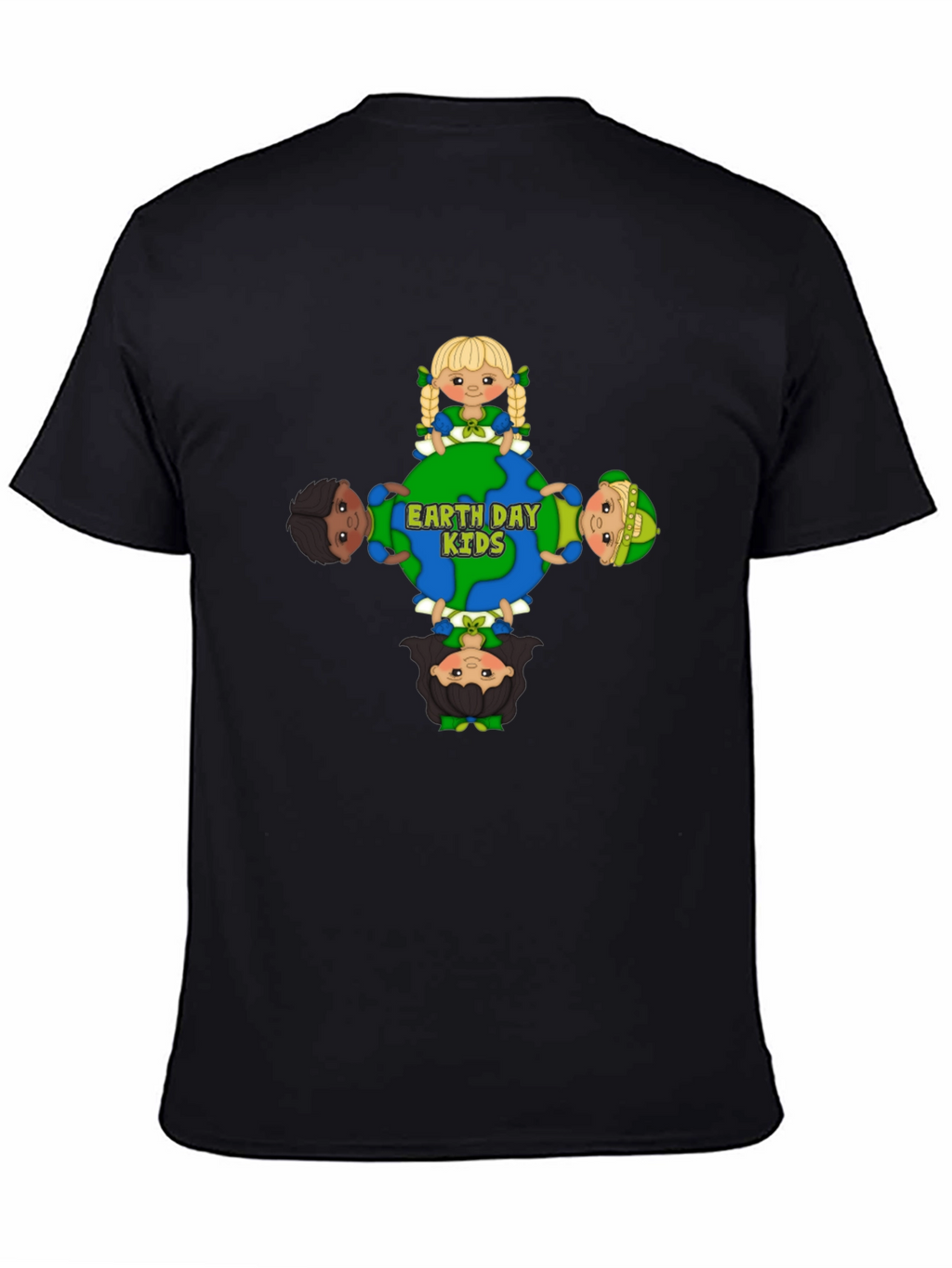 Earth Day Kids Graphic Tee - Black Unisex T-Shirt