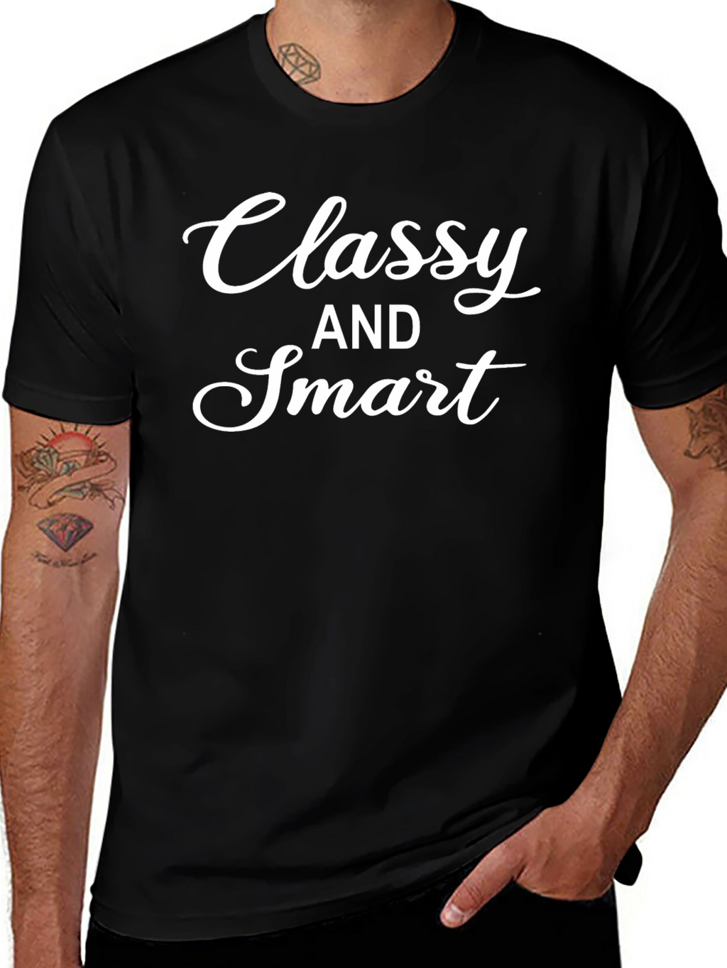 Classy and Smart Graphic T-Shirt - Trendy Style