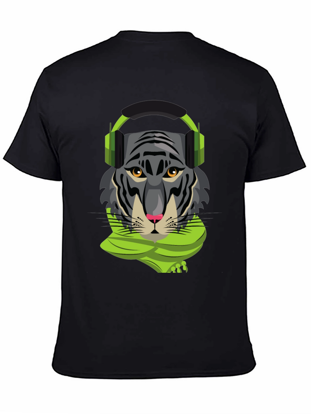 Tiger DJ Graphic Tee - Cool Animal Shirt