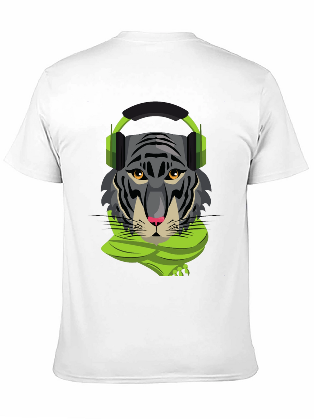 Tiger DJ Graphic Tee - Cool Animal Shirt