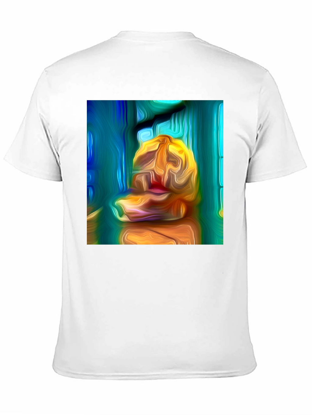 Abstract Art Print Black T-Shirt