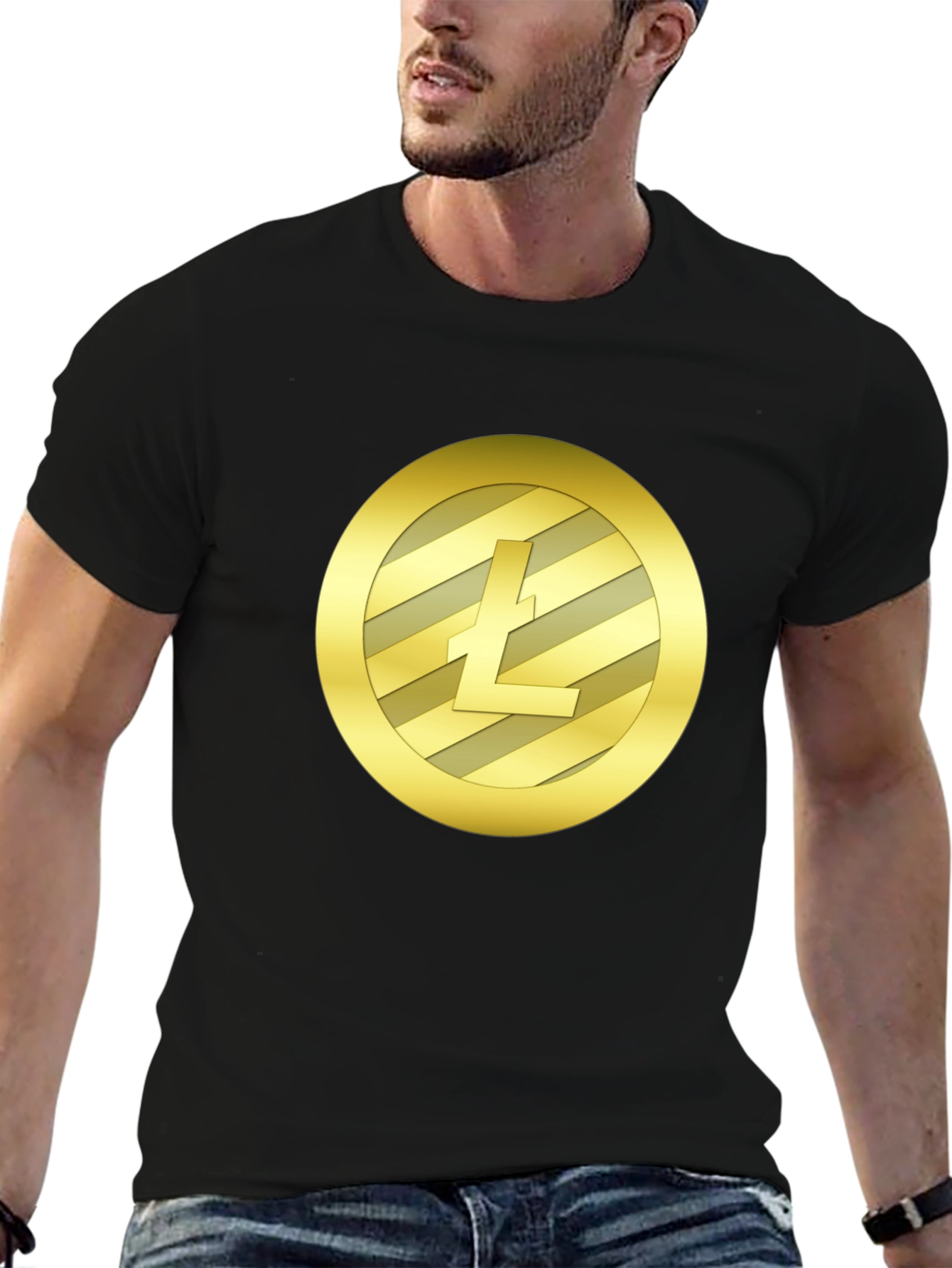 Litecoin Crypto Black T-Shirt