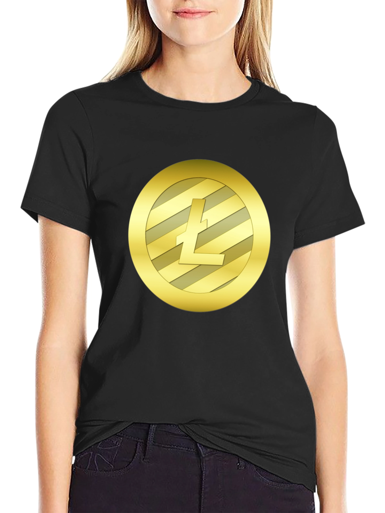 Litecoin Crypto Black T-Shirt