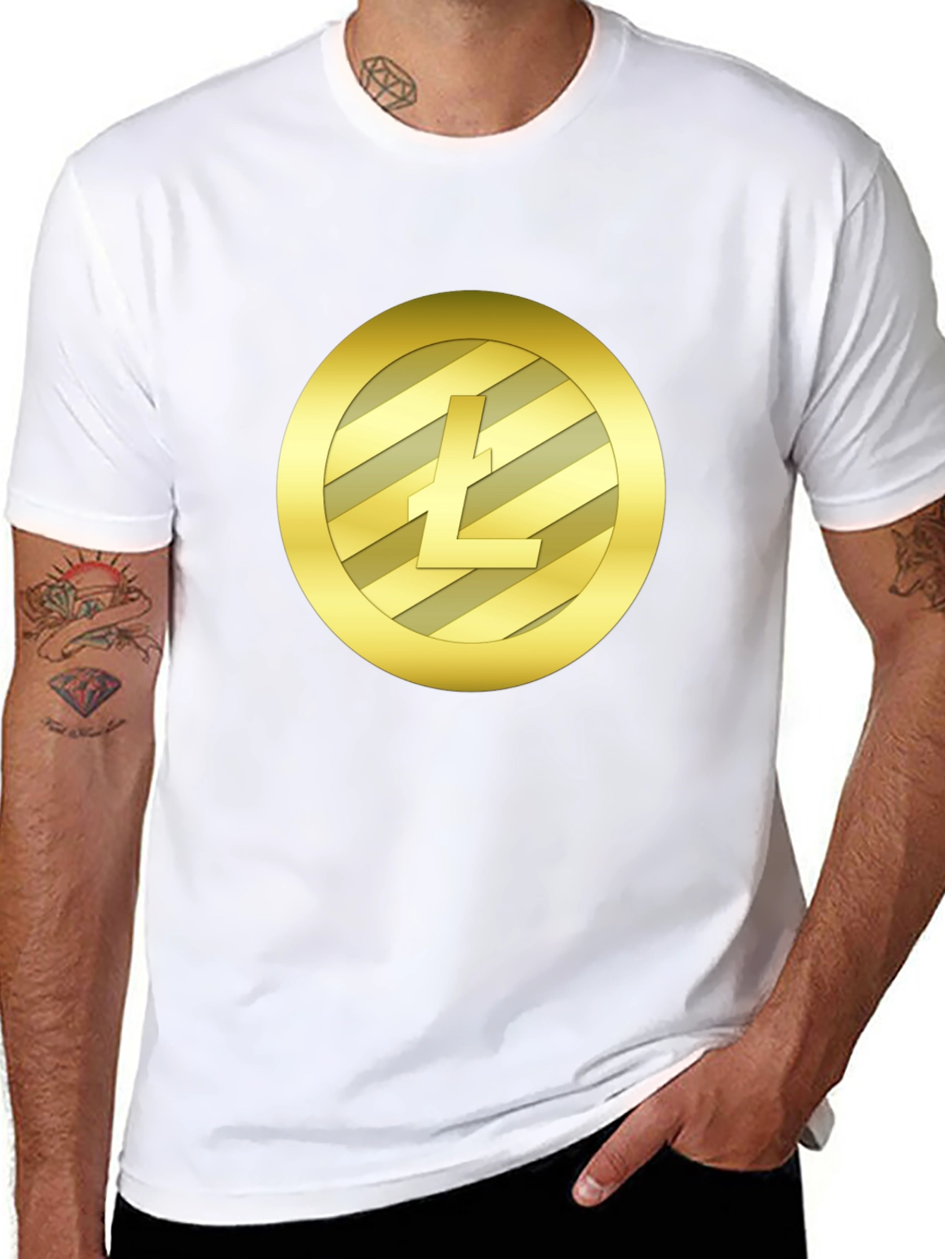 Litecoin Crypto Black T-Shirt