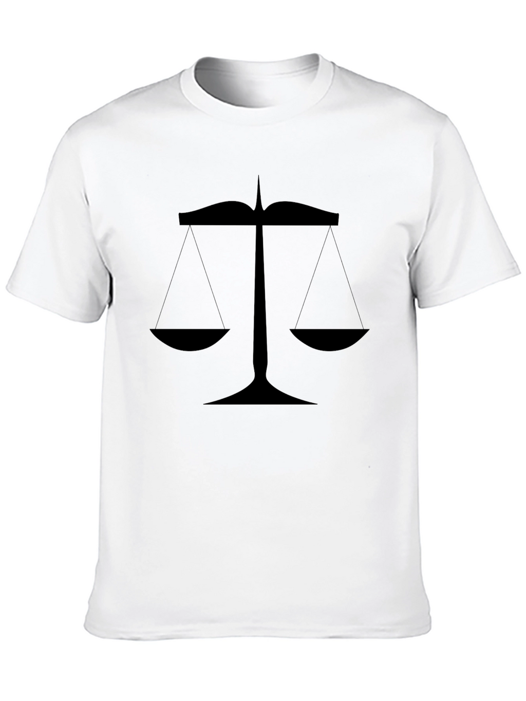 Scales of Justice Graphic Tee - Black Cotton T-Shirt