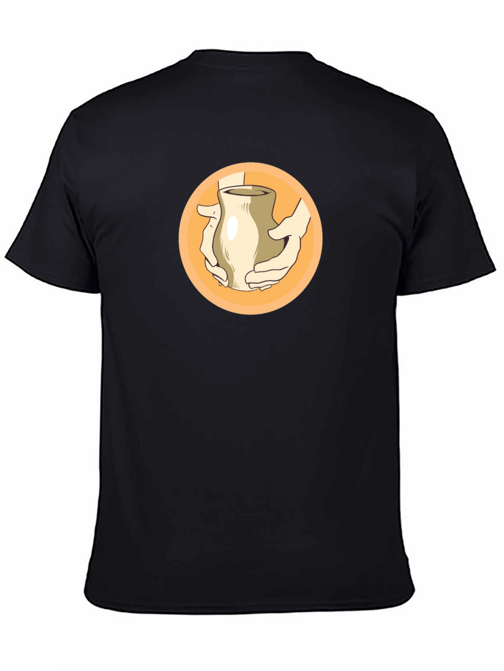 Pottery Hands Graphic Black T-Shirt
