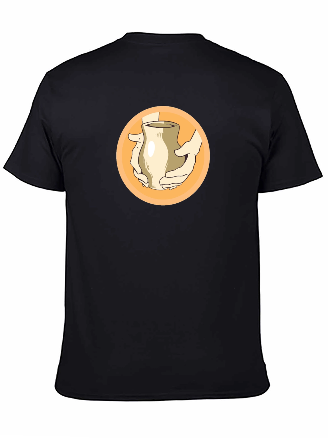 Pottery Hands Graphic Black T-Shirt