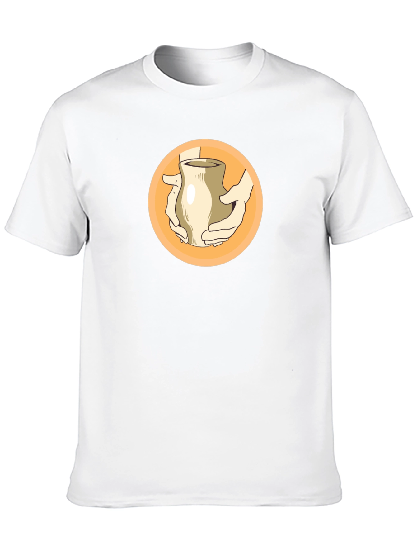 Pottery Hands Graphic Black T-Shirt