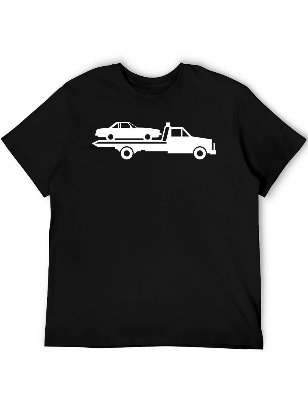 Tow Truck Graphic T-Shirt - Black