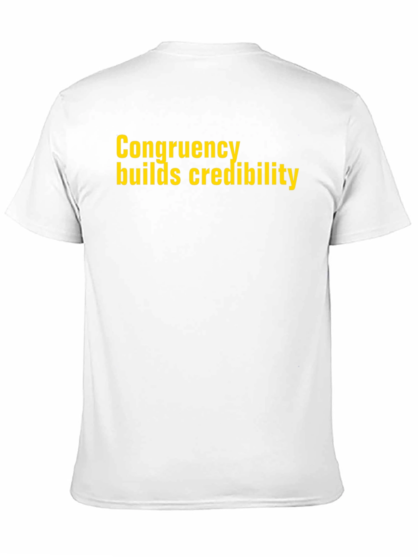Motivational Black T-Shirt - Congruency Builds Credibility