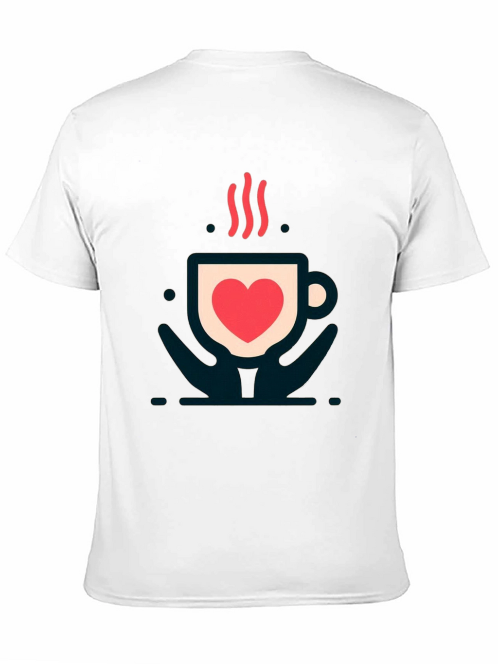 Love in a Cup Tee - Heart Coffee Design