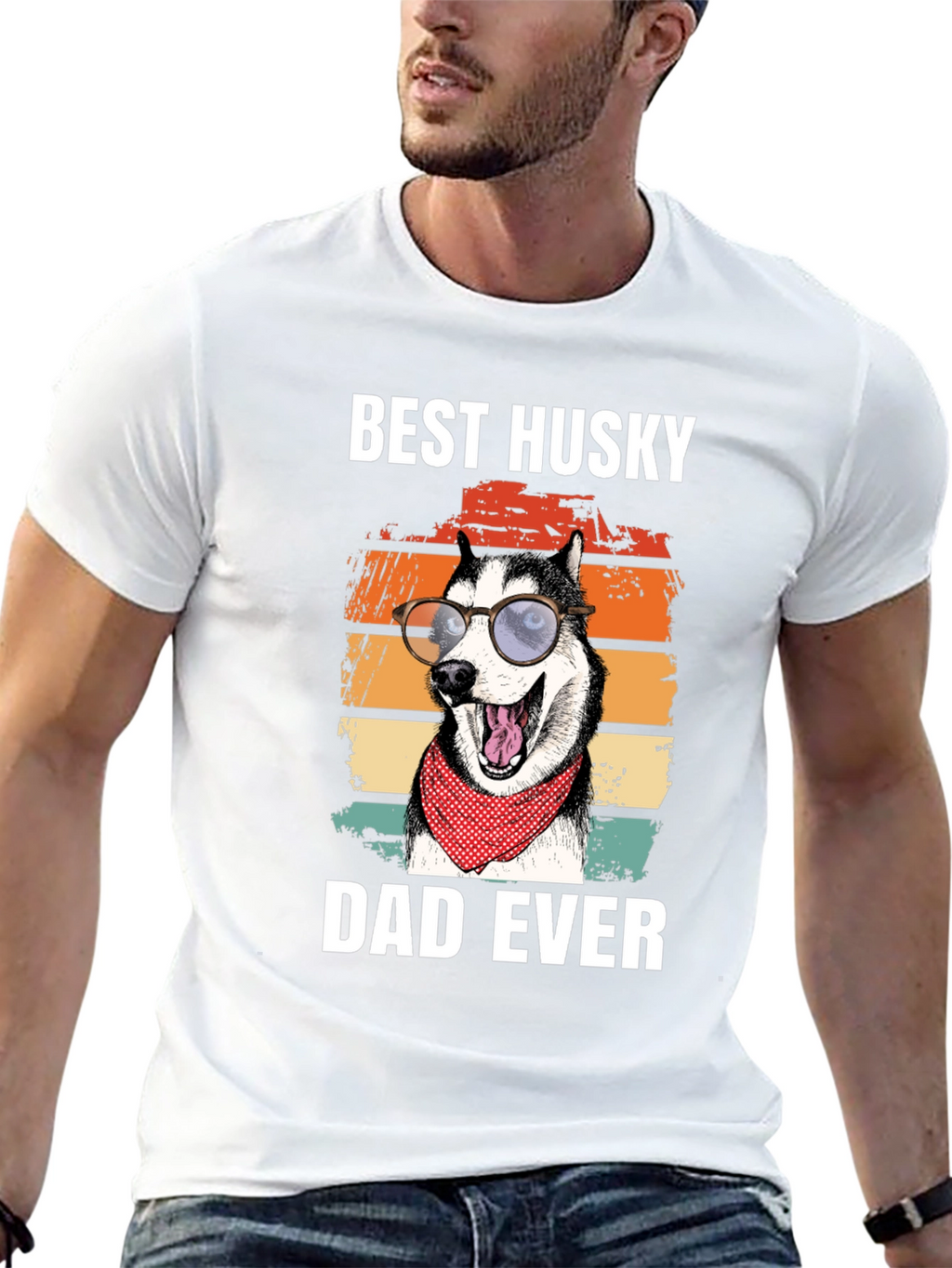 Best Husky Dad Ever T-Shirt