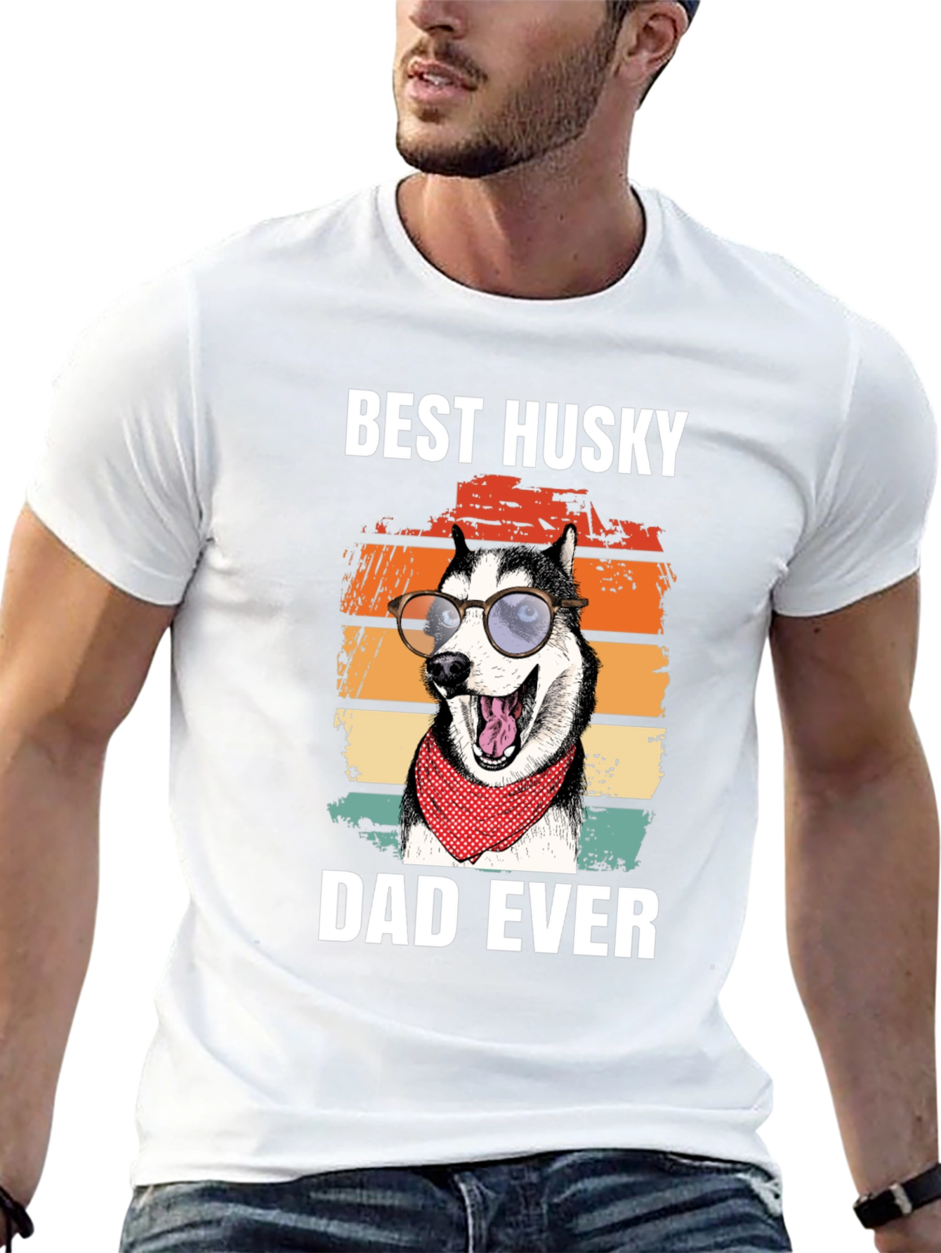 Best Husky Dad Ever T-Shirt