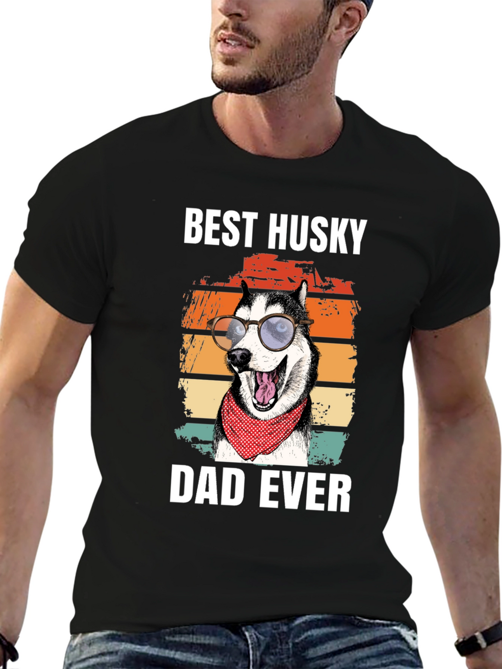 Best Husky Dad Ever T-Shirt
