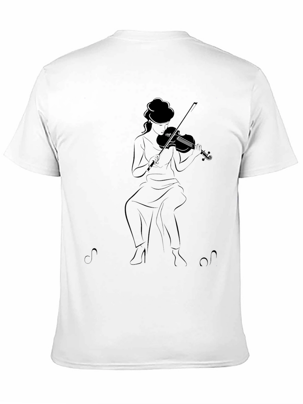Violinist Graphic Tee - Black