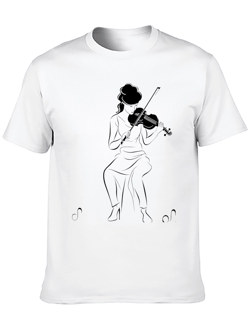 Violinist Graphic Tee - Black