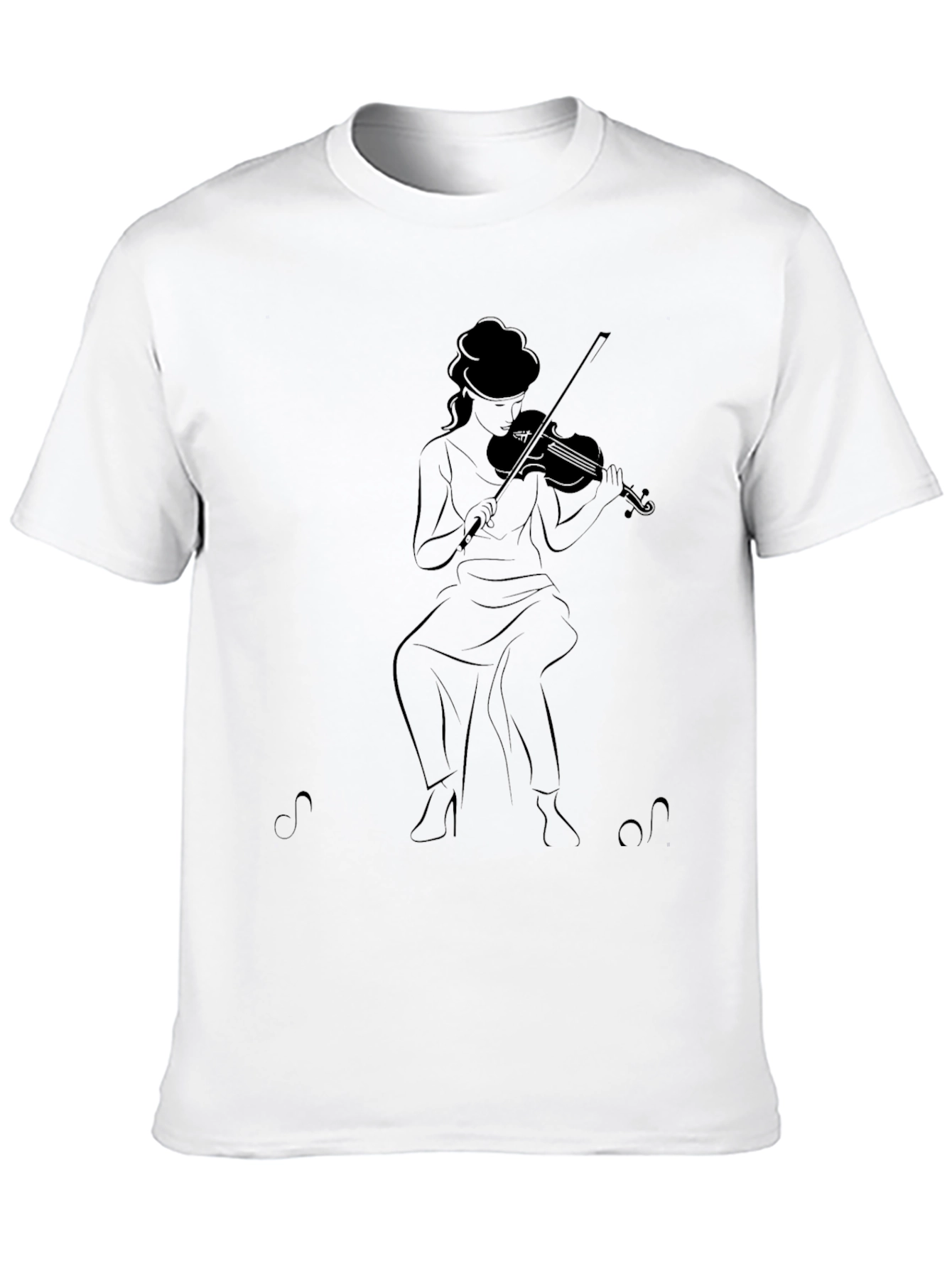 Violinist Graphic Tee - Black