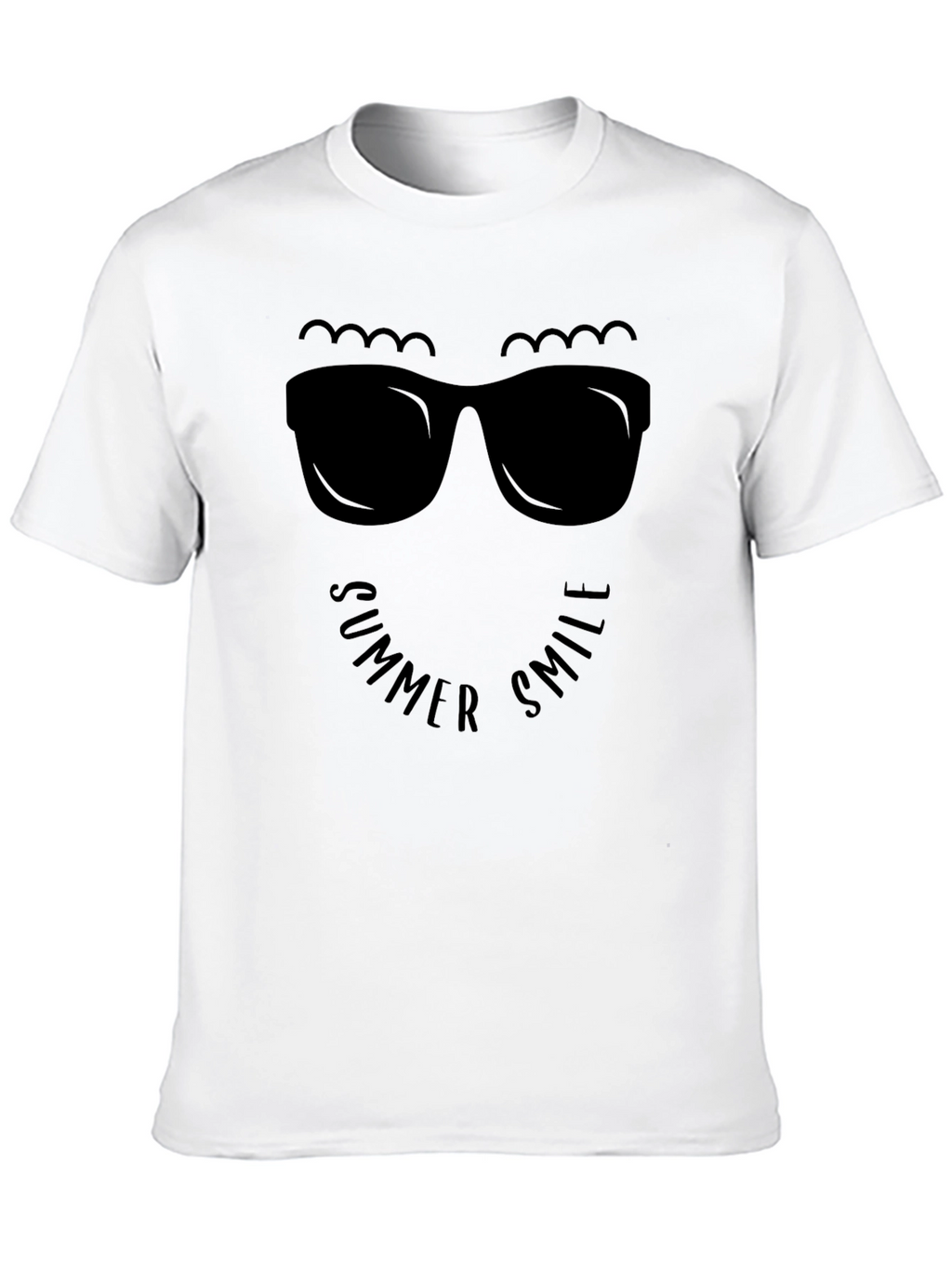 Summer Smile Graphic Tee - Black