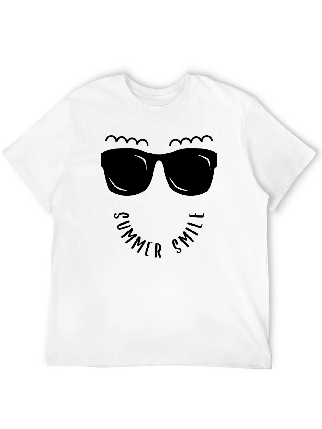 Summer Smile Graphic Tee - Black