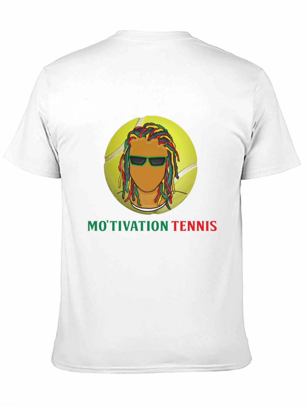 Motivation Tennis Graphic Black T-Shirt