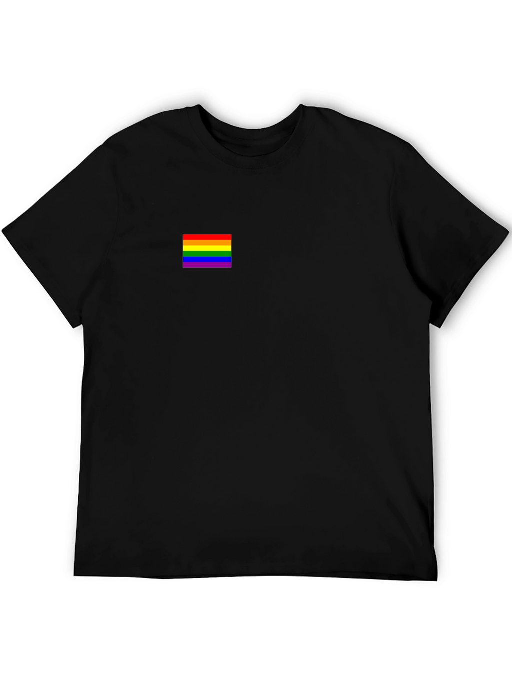Pride Flag Black T-Shirt