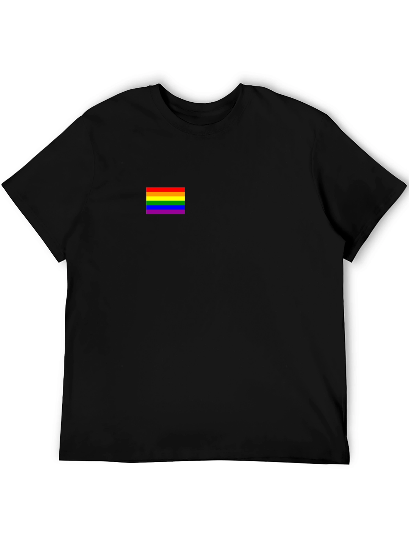 Pride Flag Black T-Shirt