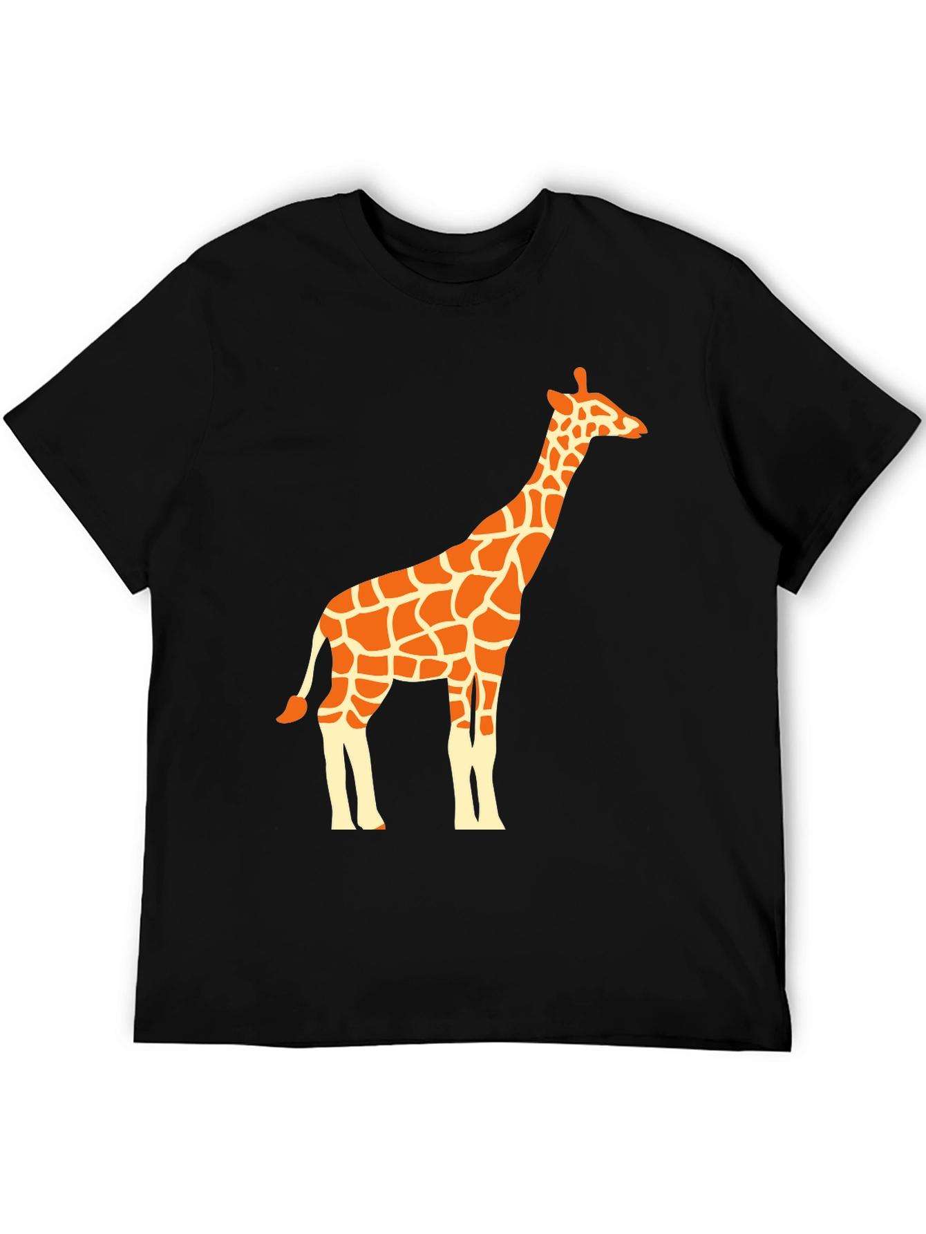 Giraffe Graphic Tee - Black Unisex T-Shirt