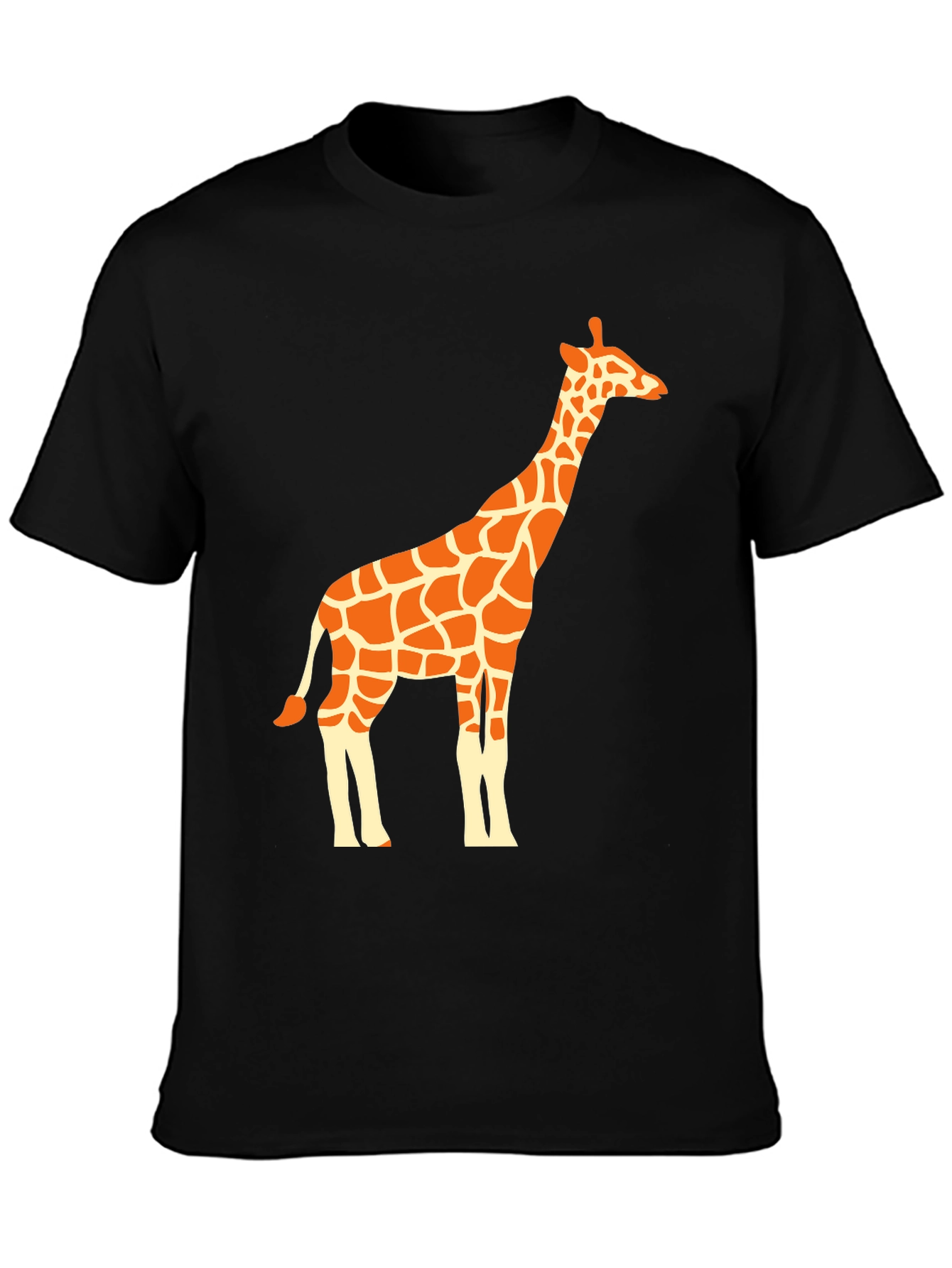 Giraffe Graphic Tee - Black Unisex T-Shirt