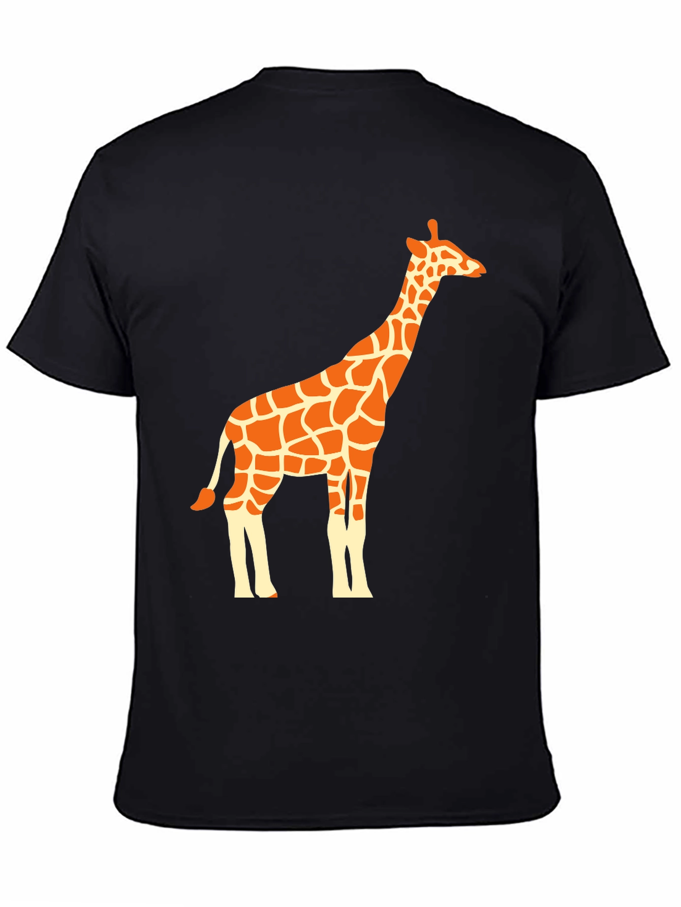 Giraffe Graphic Tee - Black Unisex T-Shirt