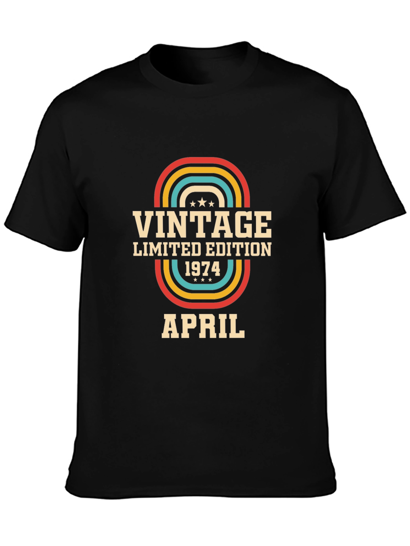 Vintage 1974 April Birthday T-Shirt