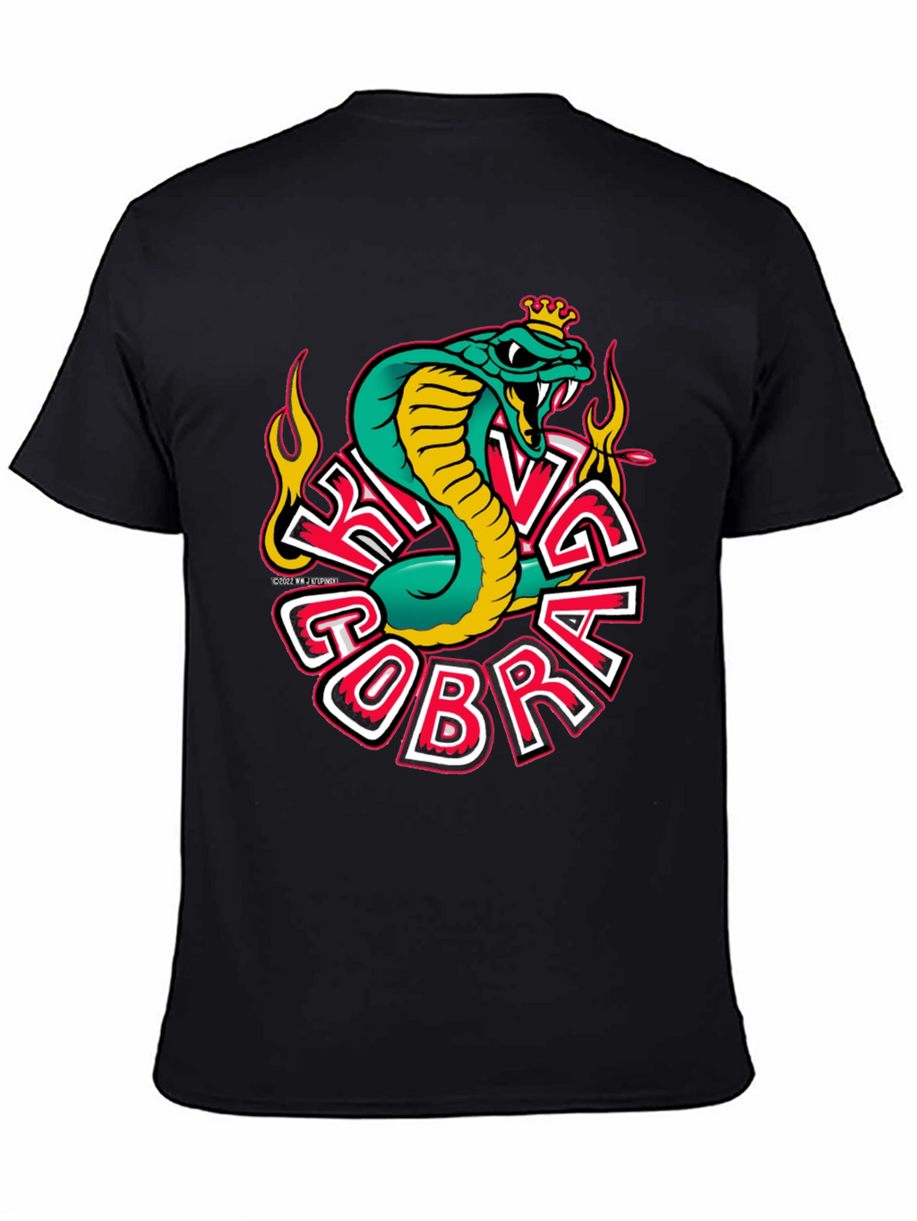 King Cobra Graphic T-Shirt - Mens Black Tee
