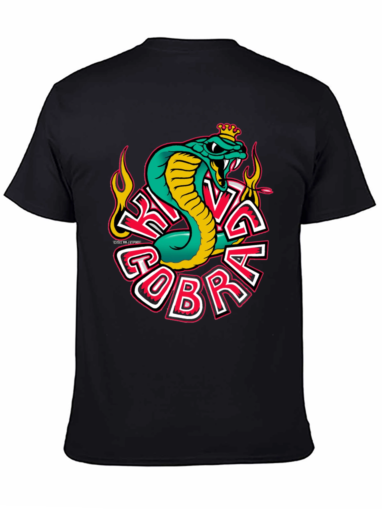 King Cobra Graphic T-Shirt - Mens Black Tee