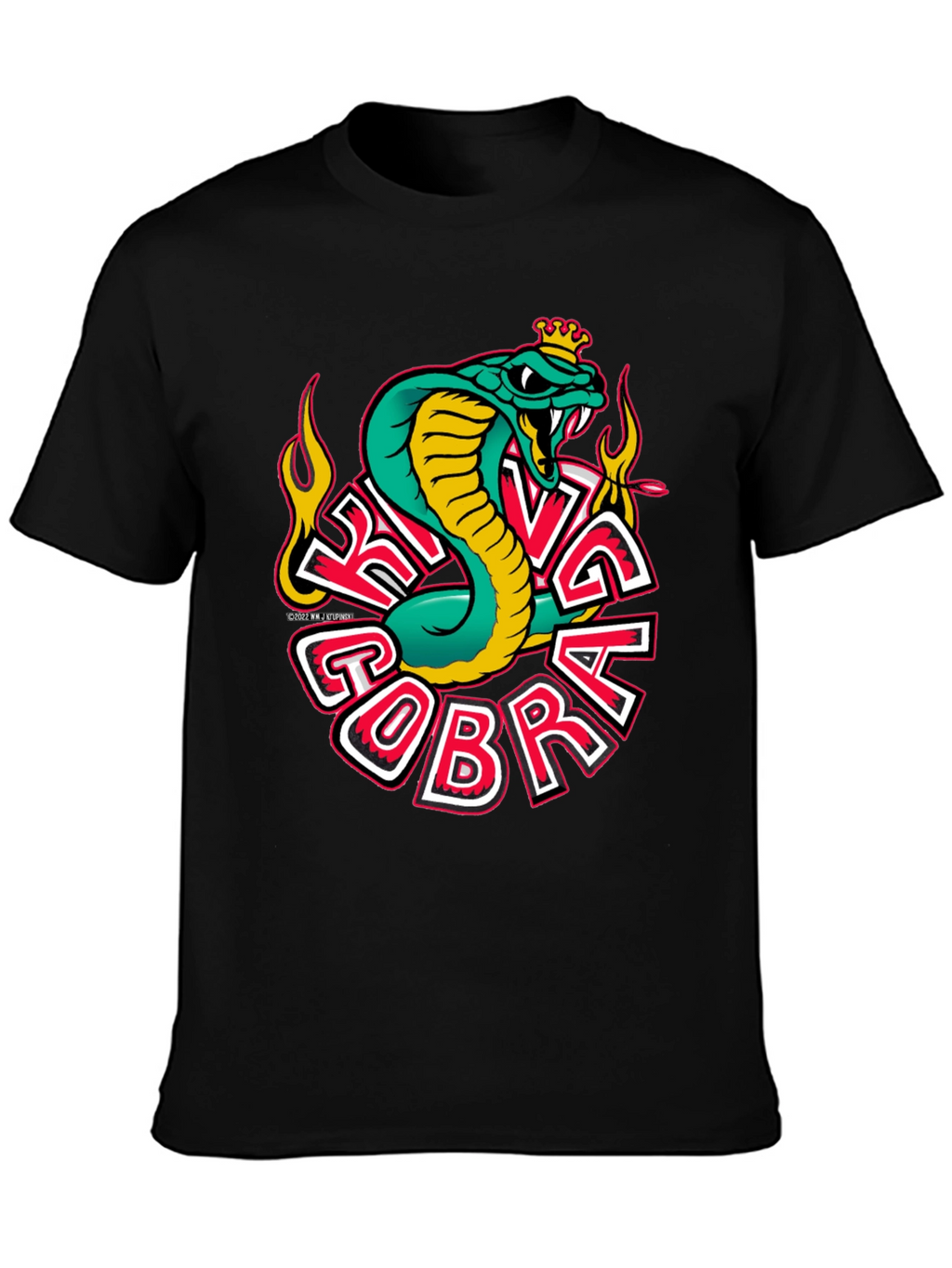 King Cobra Graphic T-Shirt - Mens Black Tee