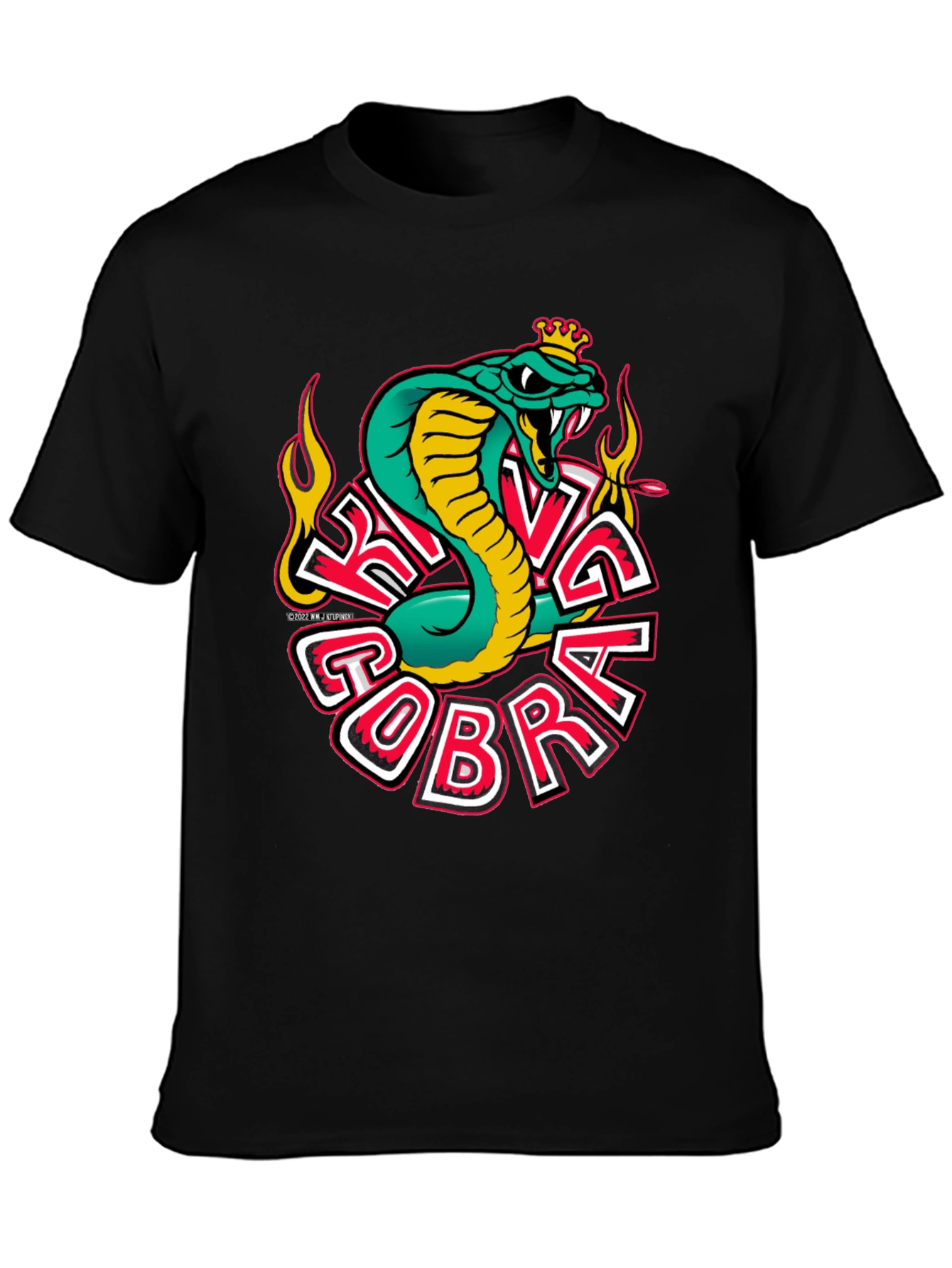 King Cobra Graphic T-Shirt - Mens Black Tee