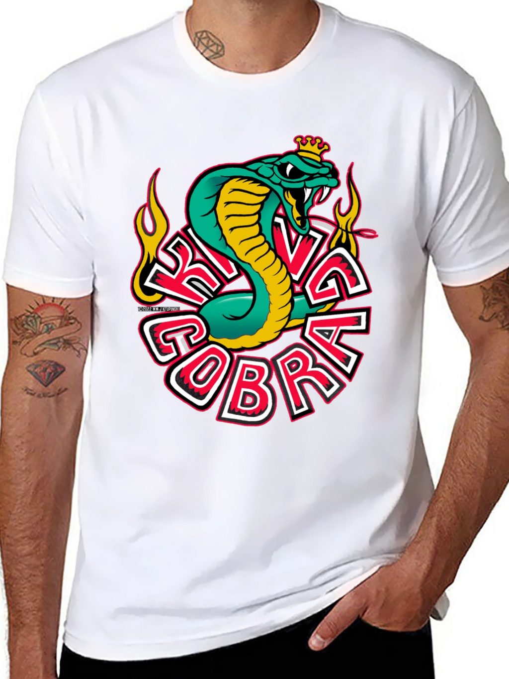 King Cobra Graphic T-Shirt - Mens Black Tee