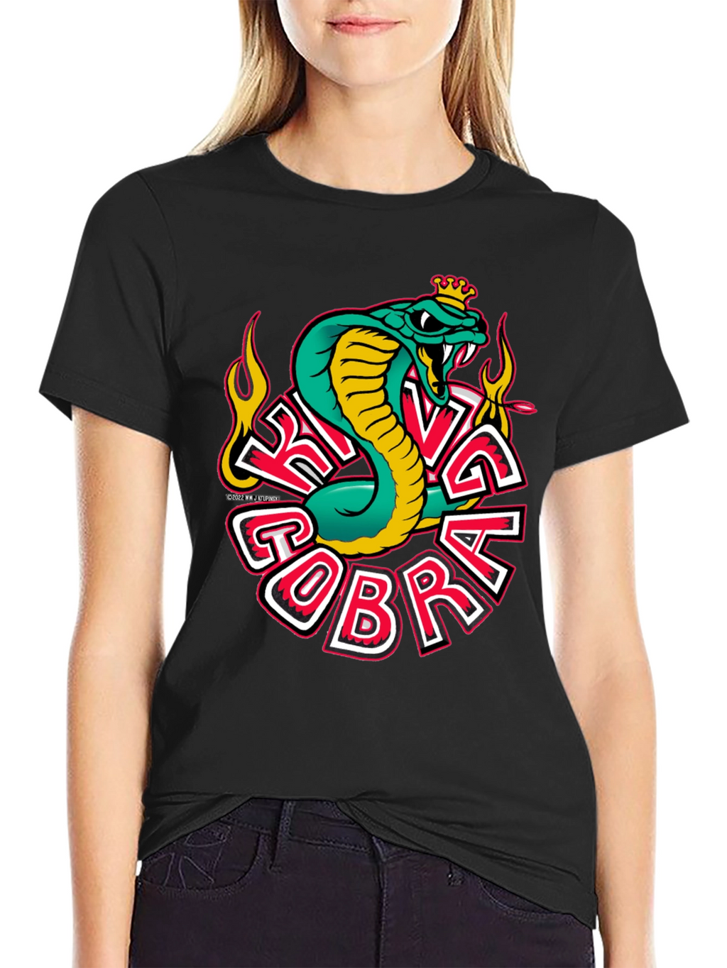 King Cobra Graphic T-Shirt - Mens Black Tee