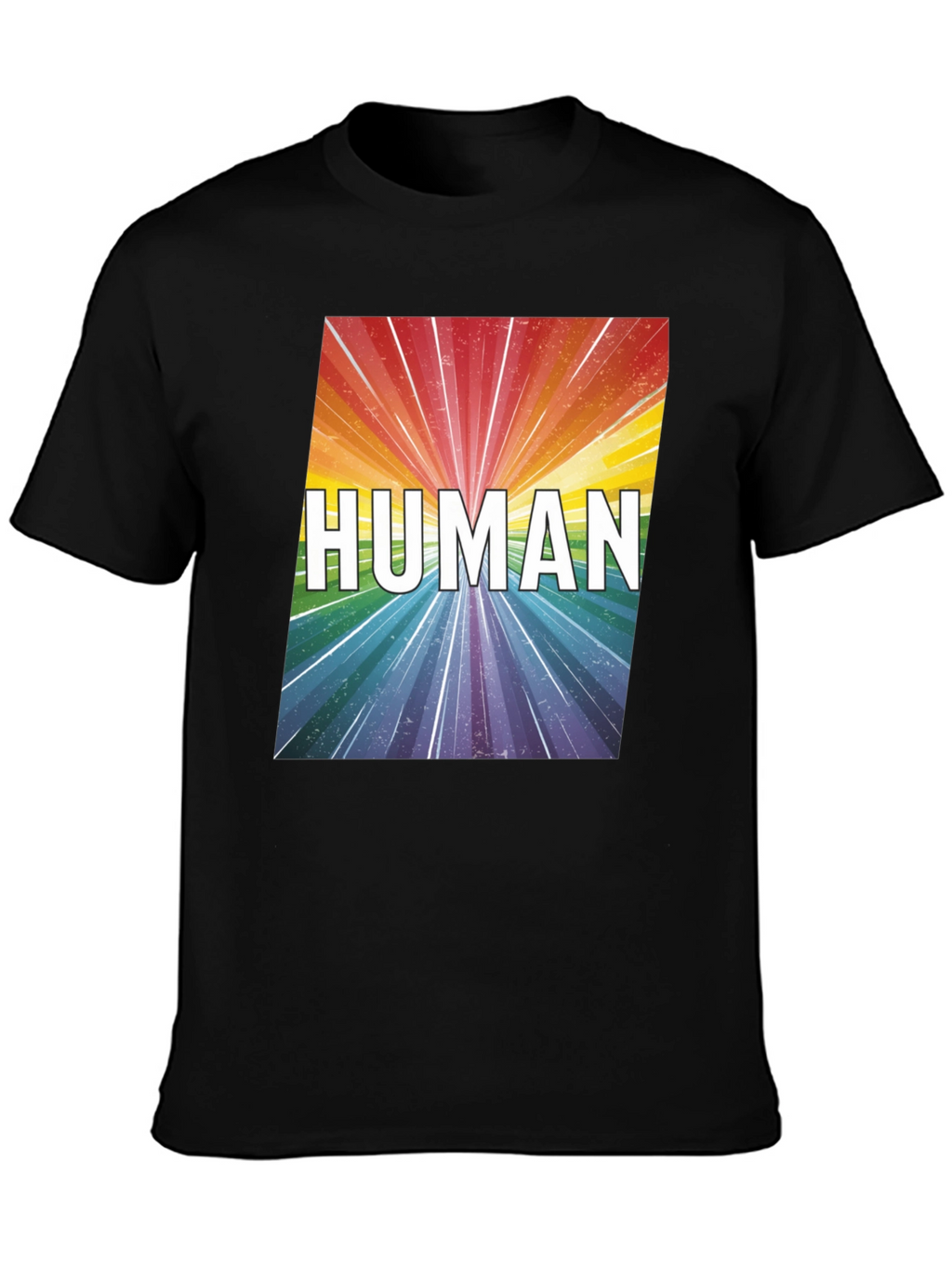 Human Rainbow Graphic Tee - Equality Pride T-Shirt