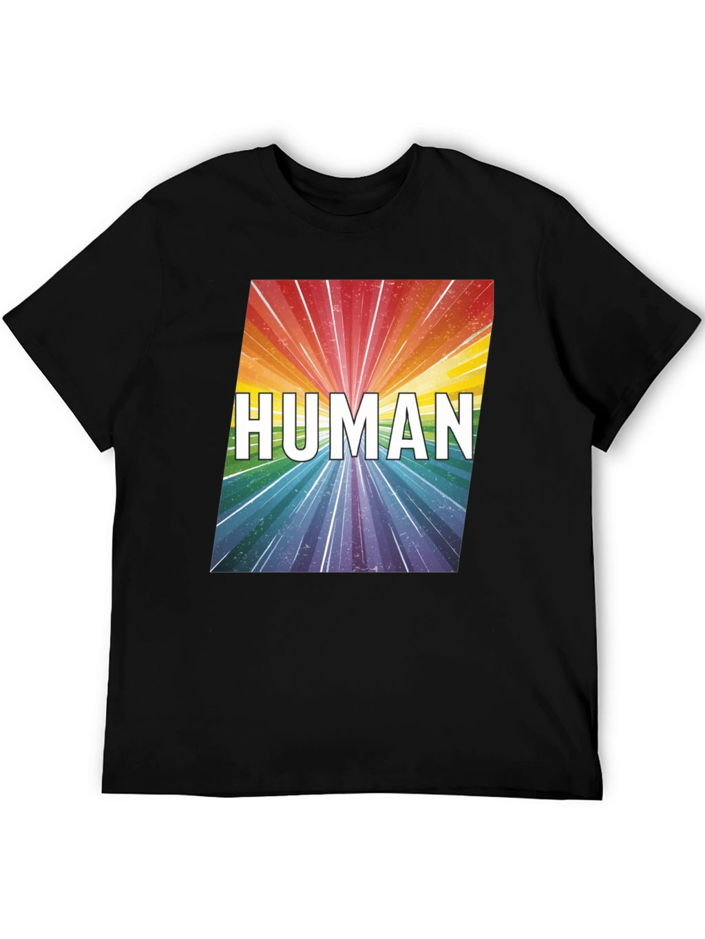 Human Rainbow Graphic Tee - Equality Pride T-Shirt