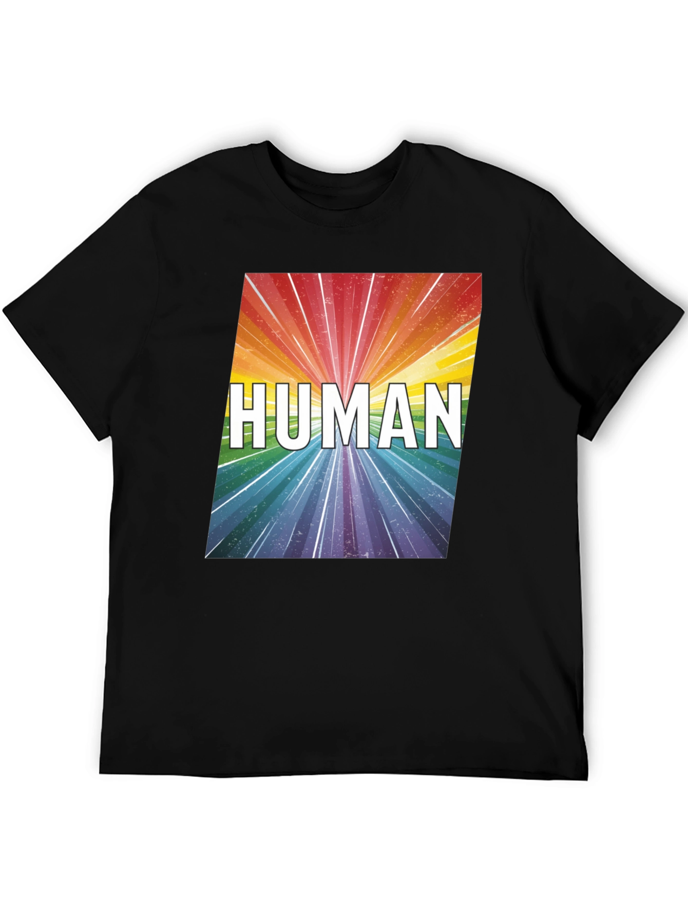 Human Rainbow Graphic Tee - Equality Pride T-Shirt