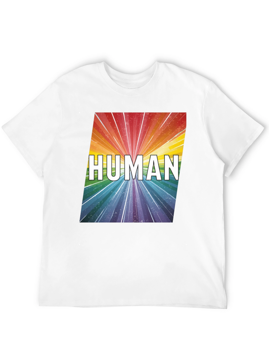 Human Rainbow Graphic Tee - Equality Pride T-Shirt