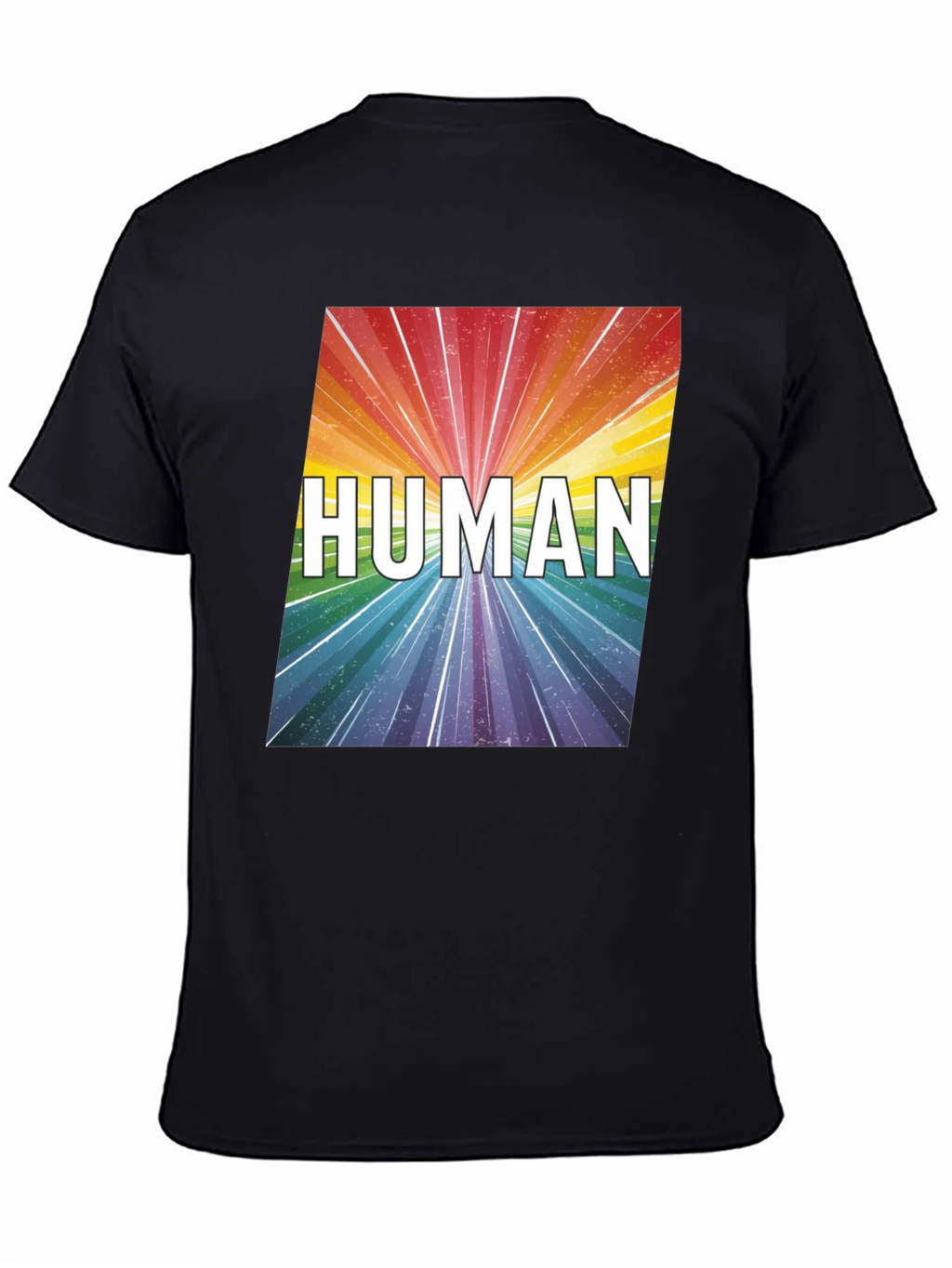 Human Rainbow Graphic Tee - Equality Pride T-Shirt
