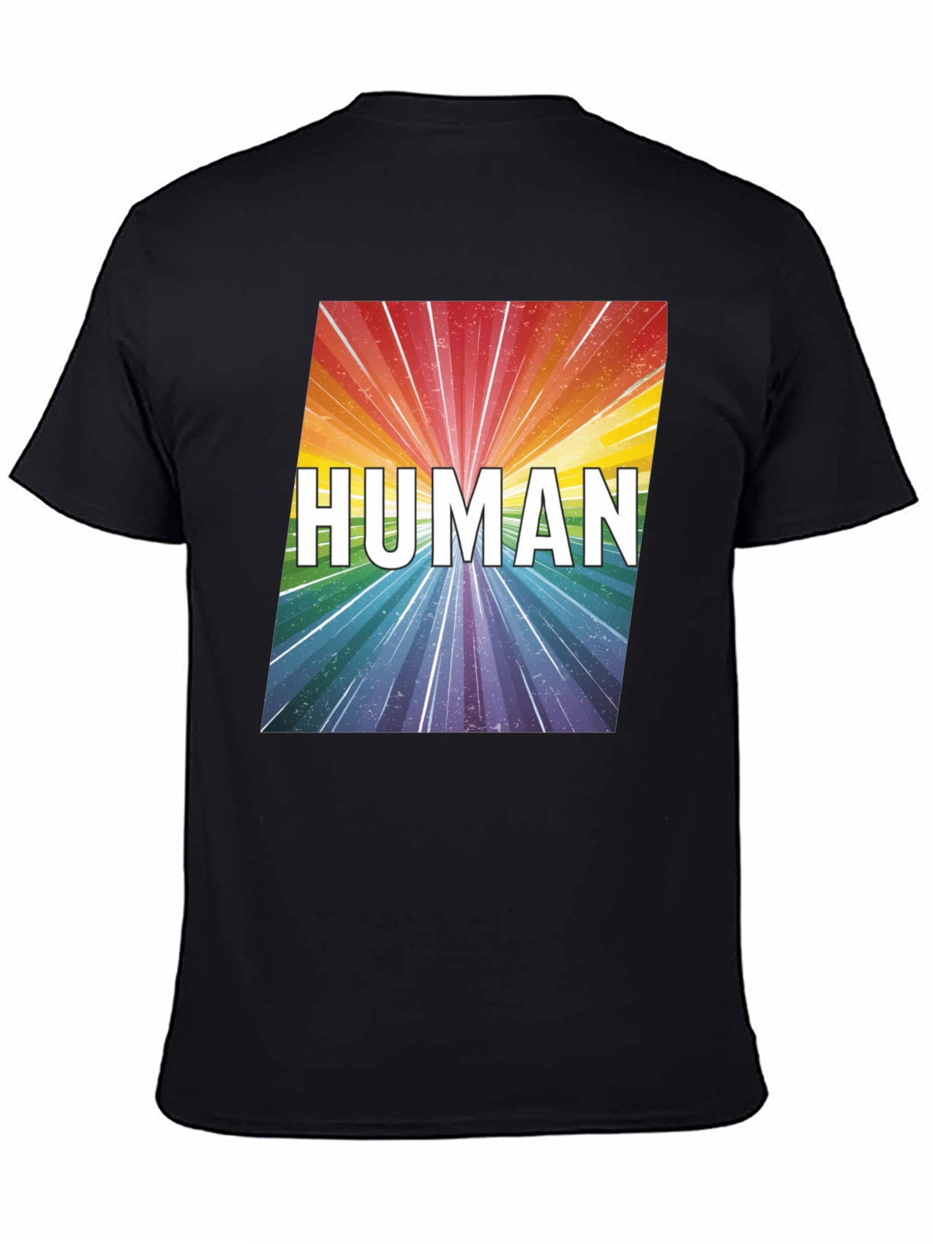 Human Rainbow Graphic Tee - Equality Pride T-Shirt