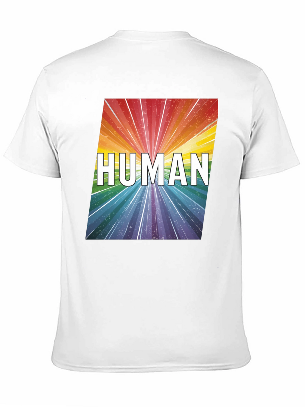 Human Rainbow Graphic Tee - Equality Pride T-Shirt