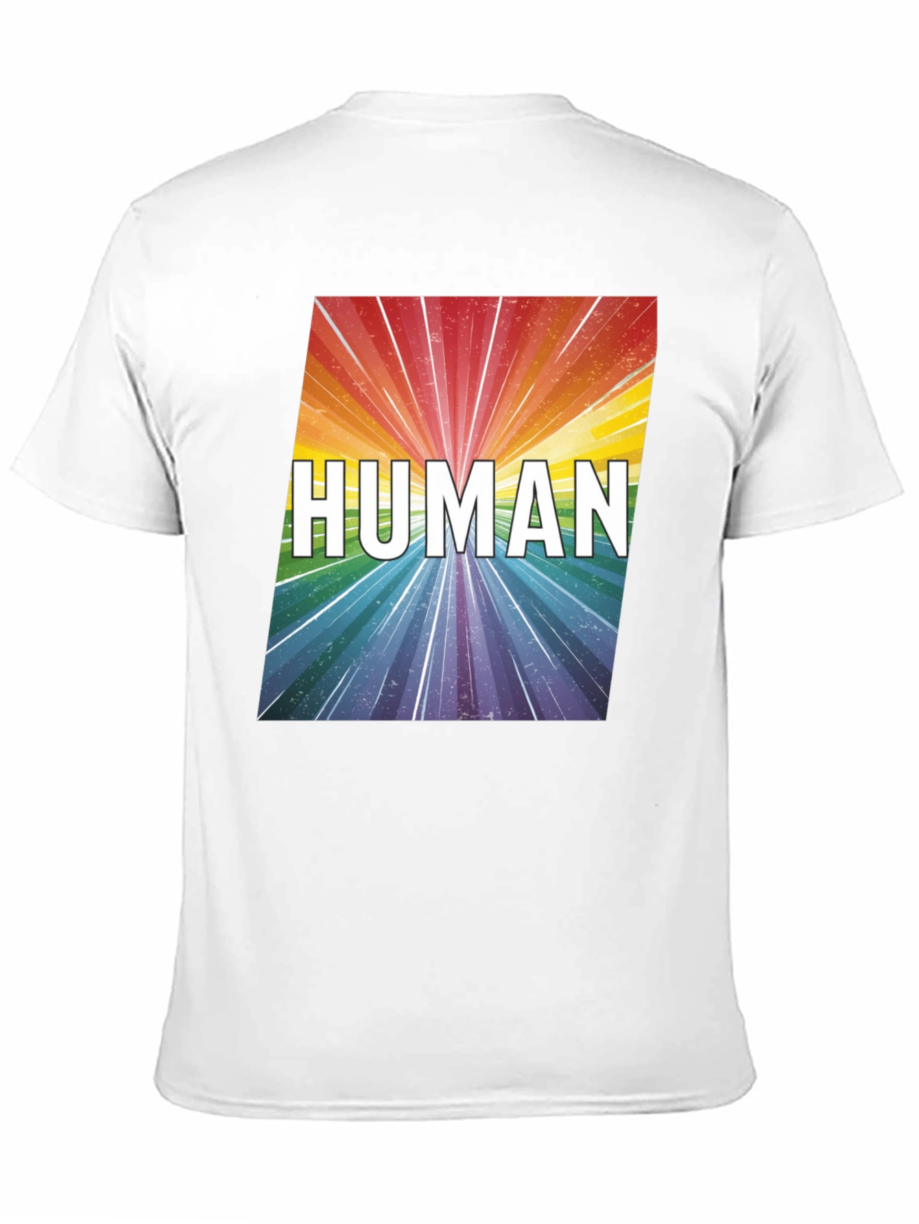 Human Rainbow Graphic Tee - Equality Pride T-Shirt
