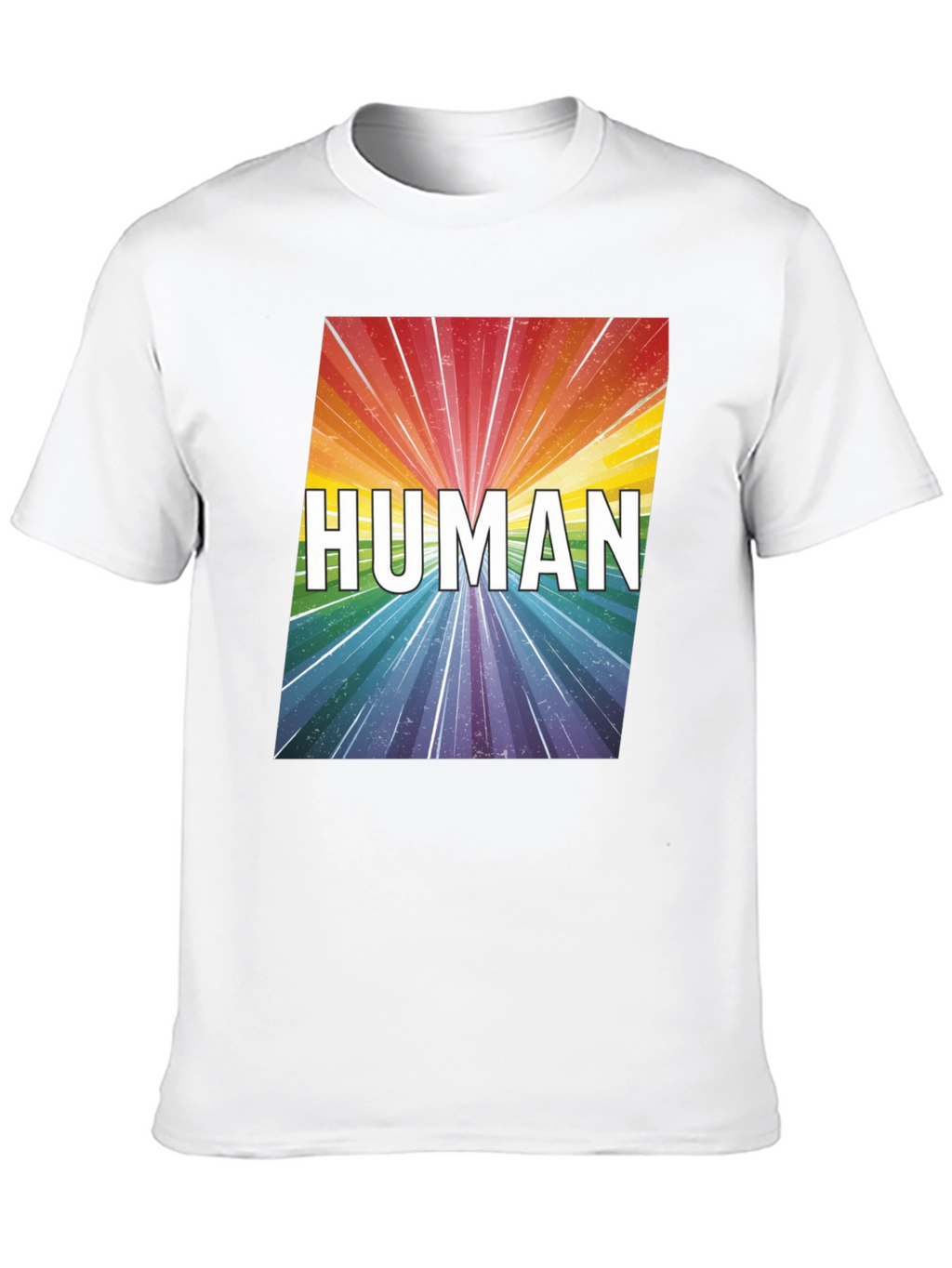 Human Rainbow Graphic Tee - Equality Pride T-Shirt